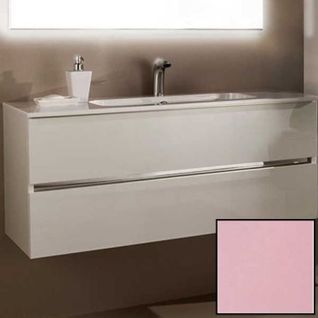 Тумба с раковиной SanVit Кубэ-2 120 kkube2120 в цвете Ral подвесная Розовый глянец