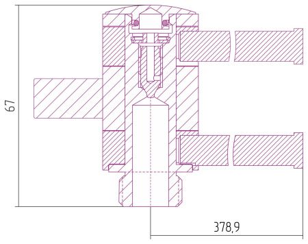 Полотенцедержатель 360 для ДР "СУНЕРЖА" / L 400х2 (Матовый белый)
