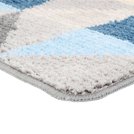 Коврик для ванной комнаты FIXSEN VISA FX-5005X, серо-голубой, артикул FX-5005X