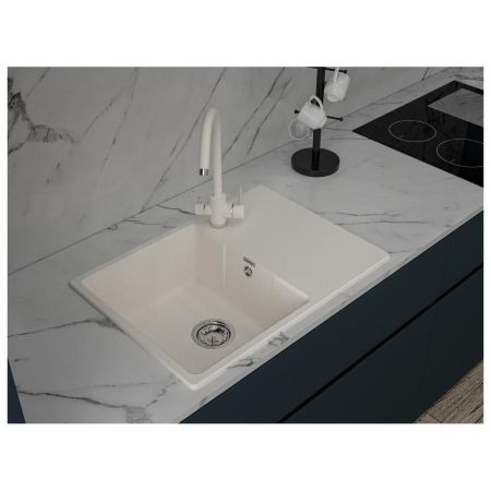 Кухонная мойка GranFest URBAN 668L, белый, артикул 668L белый