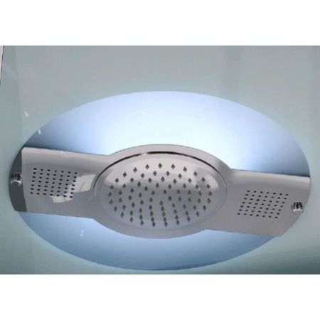 Душевая кабина Orans EW-112 100x100 с гидромассажем профиль Белый задние стенки Белые, артикул EW-112