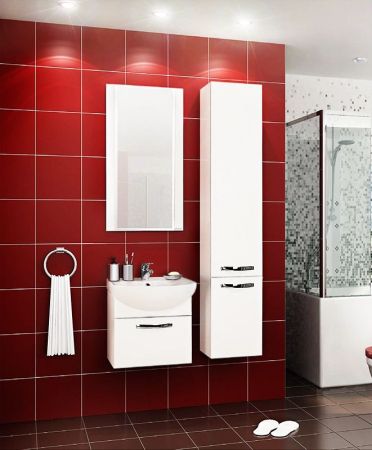 Тумба под раковину АКВАТОН АРИЯ 47 1A140301AA010 (подвесная, белый глянец), шт, артикул 1A140301AA010