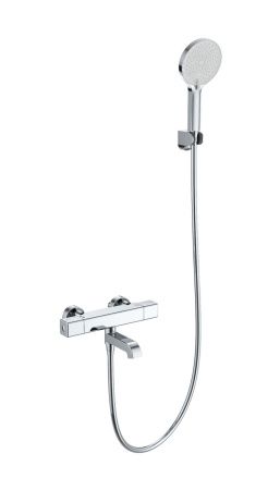 Смеситель для ванны с душем и термостатом WONZON & WOGHAND STAY 2, Хром (WW-B2016-A1-CR)