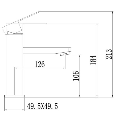 Смеситель для раковины Fmark FS8101, сатин