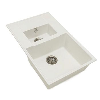 Кухонная мойка Grandex Aqua Topline 600111, белый