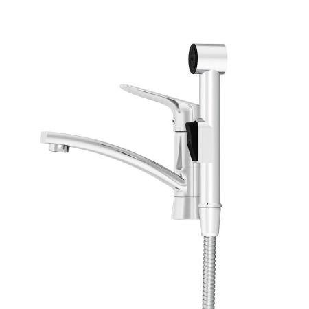 770230001 Jupiter, смеситель с поворотным изливом и гиг. душем, хром, артикул 770230001