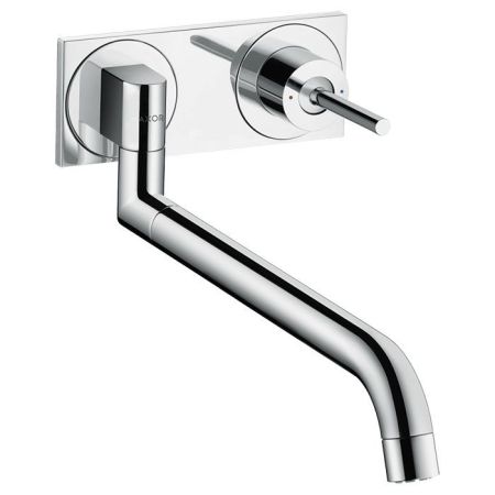 AX Uno² Встраиваемый смеситель для кухни, однорычажный, излив 330-500мм, цвет: хром, артикул 38815000