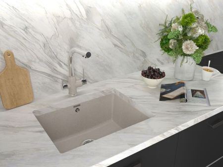 Кухонная мойка Paulmark Gera 55 PM205546-WH Белая, артикул PM205546-WH