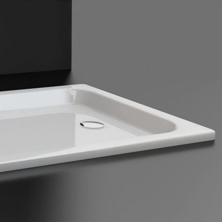 BETTE Supra Душевой поддон квадратный 100х100хh6,5см, D90 мм, с шумоизоляцией, цвет белый, артикул 5620-000