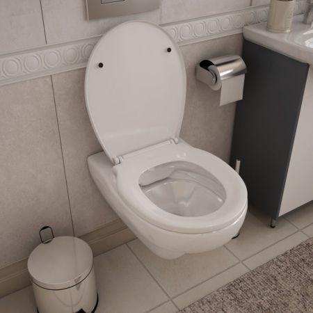 Унитаз подвесной Maretti Aria безободковый с микролифтом, AR10PBM80-844, белый, артикул AR10PBM80-844