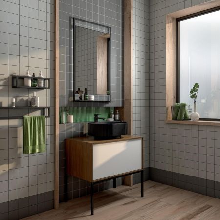 Тумба ATOLLO напольная/подвесная с ящиком 80, белая матовая, артикул AT.80\WHT.M