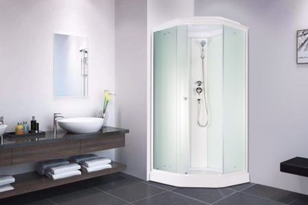 Душевая кабина Parly Penta P91F 90х215 профиль Белый стекло матовое