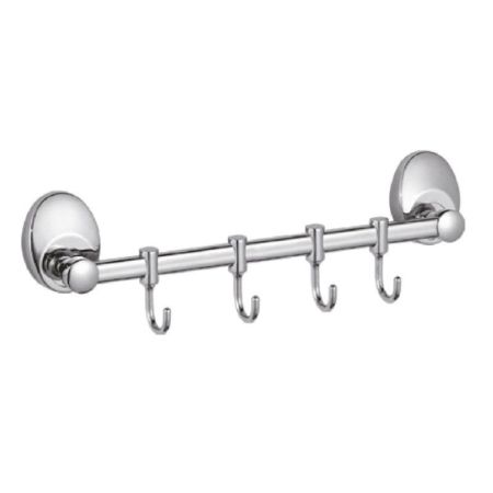 Планка с крючками для полотенец D-Lin D201855-4, хром