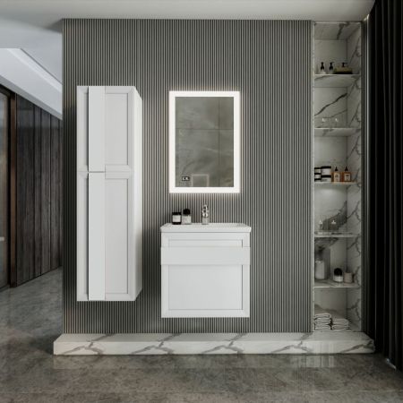 Комплект мебели для ванной Бриклаер БЕРЛИН 60BB, белый, артикул БЕРЛИН 60BB