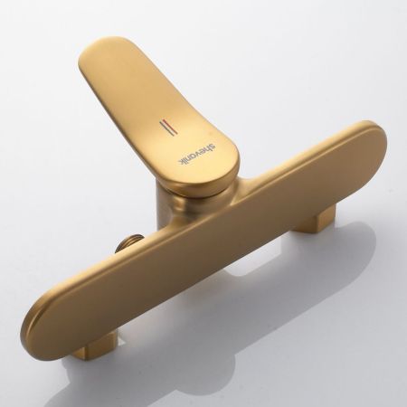 Гигиенический душ со смесителем Shevanik S4705G-1, золотой сатин