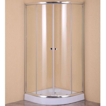 Душевой уголок Agger A01-100TCR 100x100 профиль Хром стекло прозрачное, артикул A01-100TCR