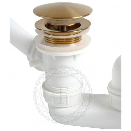 Слив-перелив (автомат, 90 см.) FILARETE FL90GL, золотой сатин