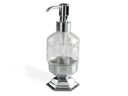 Stil Haus Marte, настольный стеклянный дозатор, цвет хром, артикул MA30AP(08)