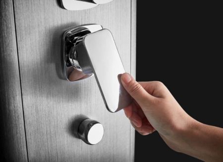 Душевая кабина SSWW BU601 90х90 с баней профиль Голубой сапфир матовый задняя стенка зеркальная