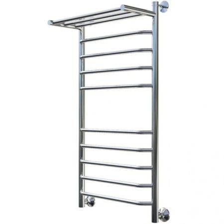 Водяной полотенцесушитель Тругор Браво 2 П НП 100x50 с полкой Хром, артикул Браво2/нп10050П