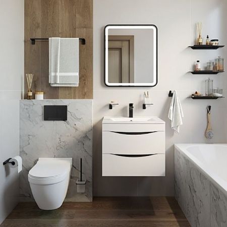 Тумба с раковиной Iddis Cloud 60 подвесная Белая, артикул CLO60W0i95K