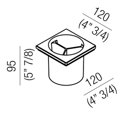Agape 369 Стакан, подвесной, цвет: белый, артикул A369213Z