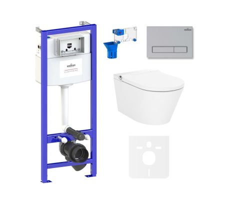 Комплект для подвесного унитаза 7 в 1 Lavinia Boho Relfix Smart V-Clean 87561148, артикул 87561148