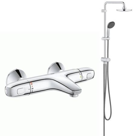 Душевая система Vitalio Start System 180 Flex с термостатом для ванны (NSB0157)