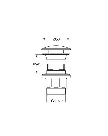 Сливной нажимной гарнитур GROHE (40869000)