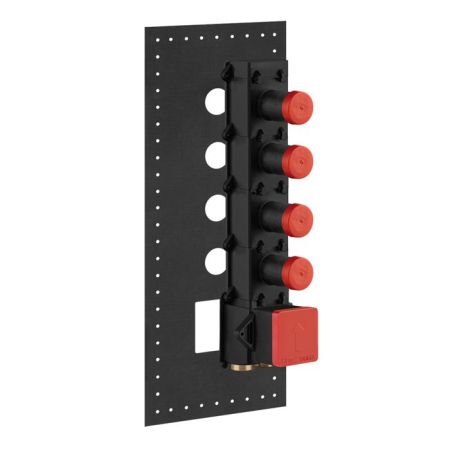 Gessi Внутренняя часть встраиваемого термостатического смесителя с 4мя независимыми выходами, артикул 43107#031