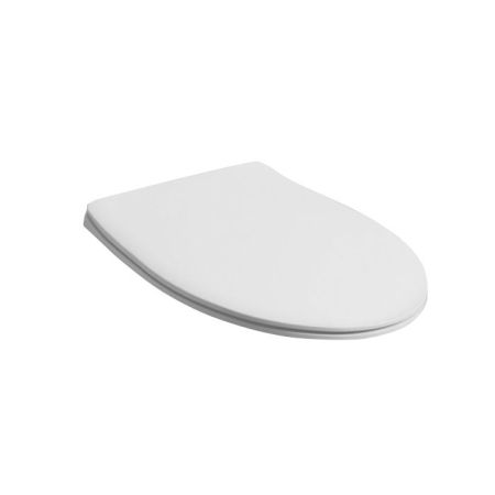 Simas Lft Spazio Сиденье для унитаза SLIM, цвет белый/хром (микролифт), артикул LFT006bi/cr