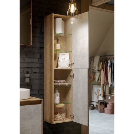 Корпус шкафа пенала Aqwella 5 Stars Mobi 36 MOB0535DB подвесной Дуб балтийский, артикул MOB0535DB