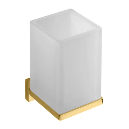 Colombo Look Стакан подвесной, цвет: PVD золото матовое/матовое стекло, артикул B1602.OM-VAN