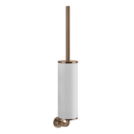 GESSI VENTI20 Ершик для унитаза подвесной, цвет белый, фурнитура Copper Brushed PVD, артикул 65419#708