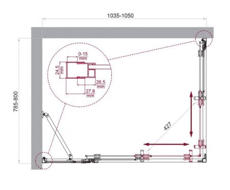 Душевой уголок BELBAGNO LUCE-AH-21 арт. LUCE-AH-21-120/80-P-Cr, артикул LUCE-AH-21-120/80-P-Cr