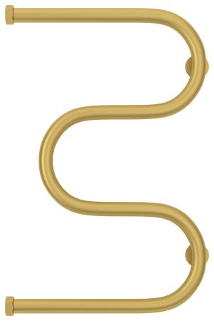 Полотенцесушитель водяной "М-обр.+" 600х400 Н. Г. 1" (Матовое ЗОЛОТО), артикул 032-4007-6040