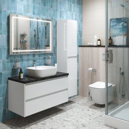 Мебель для ванной комнаты BELBAGNO KRAFT-1000, артикул KEP-100-MCO-W0