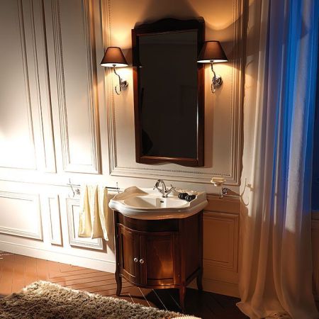 KERASAN Retro 69, раковина 69*52см с 1 отв., цвет: белый, артикул 104601*1