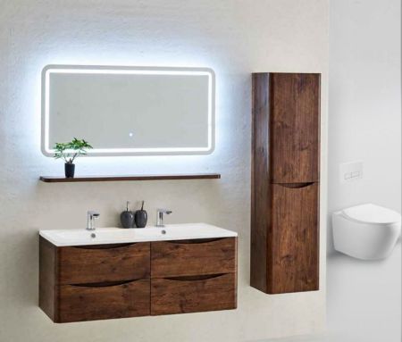 Тумба под раковину Vincea Roberta VMC-1R120RW подвесная R.Wood, артикул VMC-1R120RW