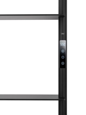 Полотенцесушитель электрический WONZON & WOGHAND DÜSSELDORF, Черный матовый (WW-A205-MB), артикул WW-A205-MB