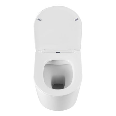 BOLZANO Унитаз подвесной безободковый с сиденьем AM001CHR/SC, артикул AM001CHR/SC