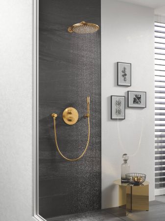 Верхний душ GROHE Rainshower с кронштейном, холодный рассвет матовый (26066GN0), артикул 26066GN0