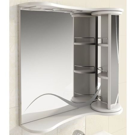 Зеркало со шкафом Vigo Callao 70 с подсветкой Белое, артикул 24-700