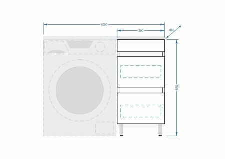 Тумба "Мадлен 100", 2 ящ., Мадлен 100, артикул SP-00000474