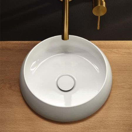 Донный клапан, Bette, назначение-для раковины, 1¼", тип-с сетчатым фильтром, форма крышки-круглая, цвет-белый, артикул B580-000