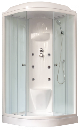 Душевая кабина Royal Bath RB 100HK7-WT (белое/прозрачное)