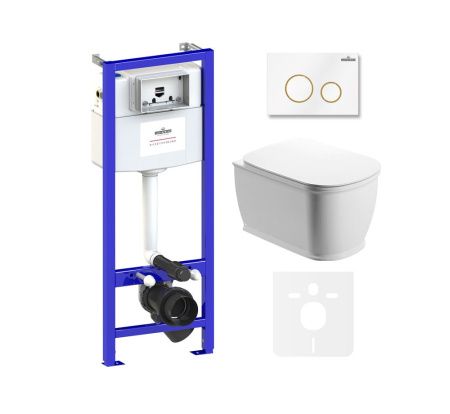 Комплект 6 в 1 Lavinia Boho Bell Pro Rimless 75110013, премиум с пластиковой клавишей