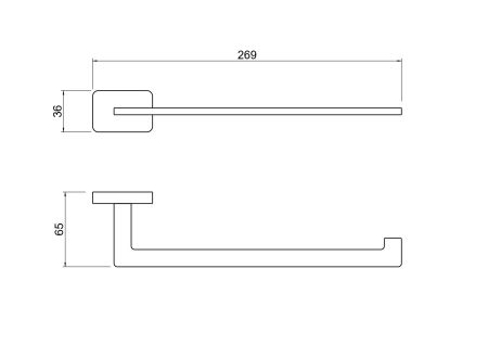 Полотенцедержатель AQUATEK AQ4319CR ЛИБРА, артикул AQ4319CR