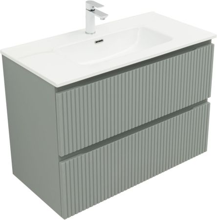 Тумба под раковину Aquanet Джейн (Flat) 90 мисти грин, артикул 00335435
