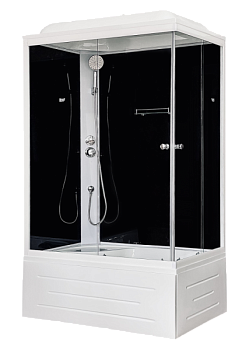 Душевая кабина Royal Bath  RB 8100BP5-BT (черное/прозрачное) левая